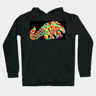 pangolin lovely scaly anteater art in ecopop pattern Hoodie